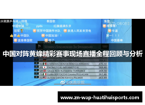 中国对阵黄蜂精彩赛事现场直播全程回顾与分析